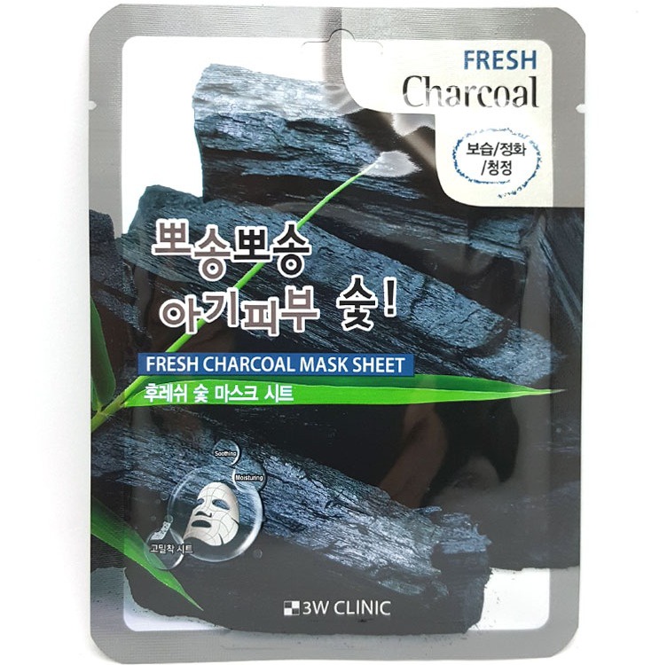 3W Clinic Fresh Charcoal Mask Sheet