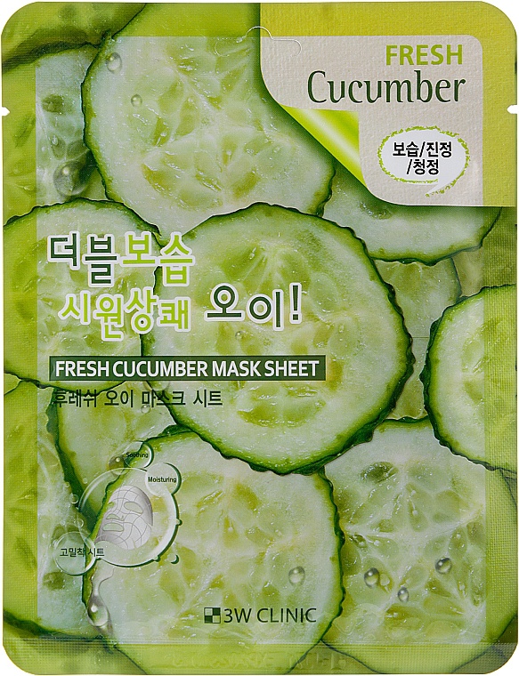 3W Clinic Fresh Cucumber Mask Sheet