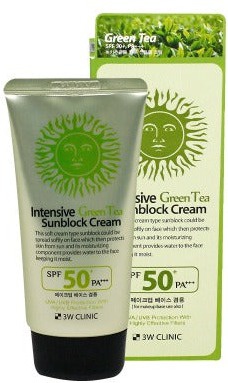 3W Clinic Intensive Green Tea Sunblock Cream