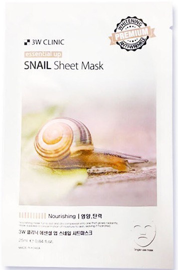 3W Clinic Mask Sheet - Essential Up Snail