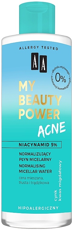 AA My Beauty Power Acne Normalising Micellar Water