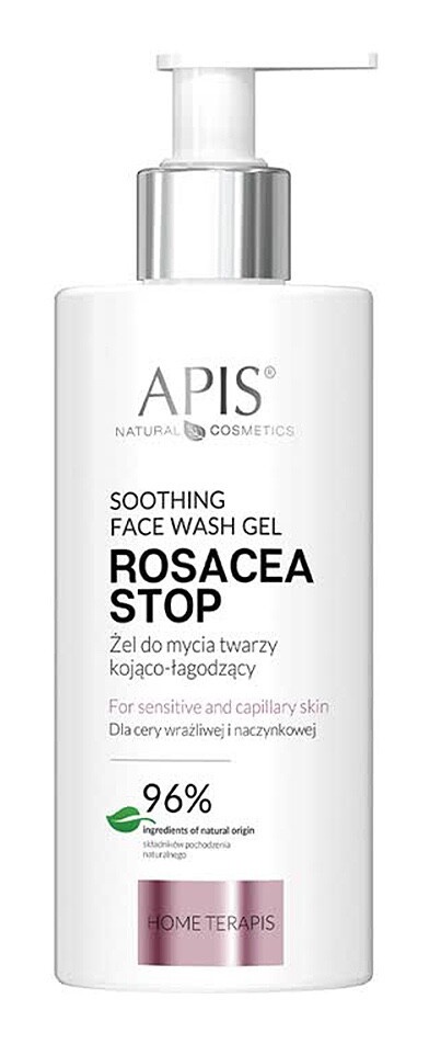 APIS Rosacea Stop Soothing Face Wash Gel For Sensitive And Capillary Skin
