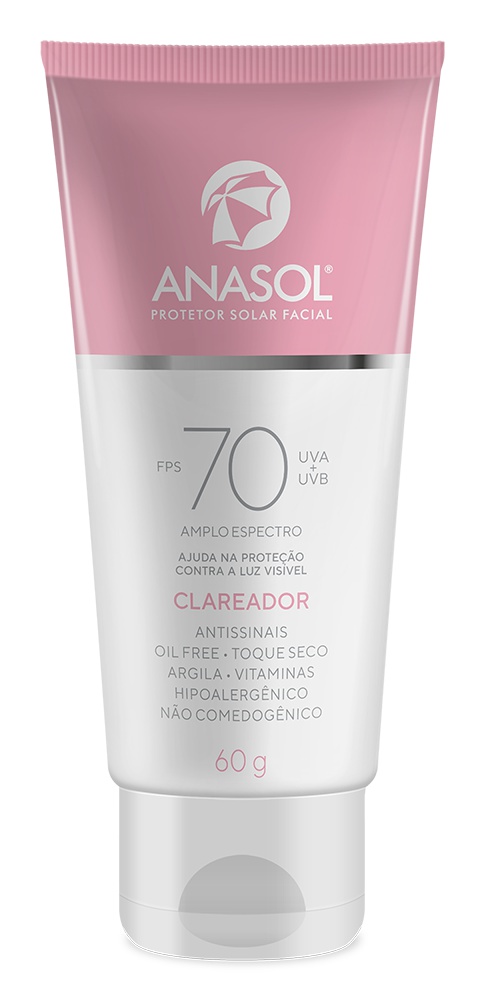 Anasol Protetor Solar Facial Clareador SPF 70