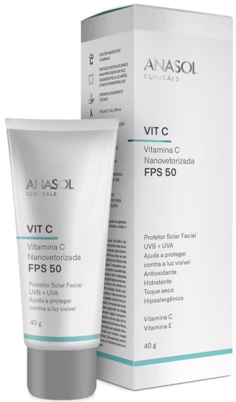 Anasol Protetor Solar Facial Clinicals Vit C FPS 50
