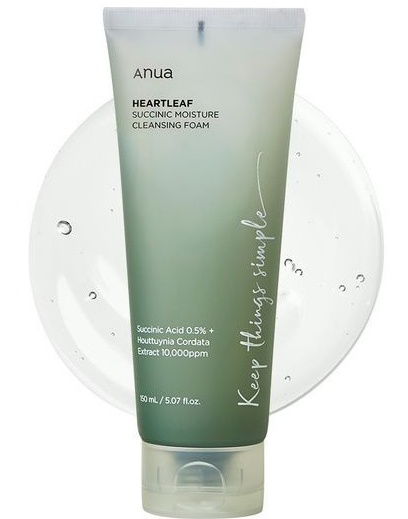 Anua Heartleaf Succinic Moisture Cleansing Foam