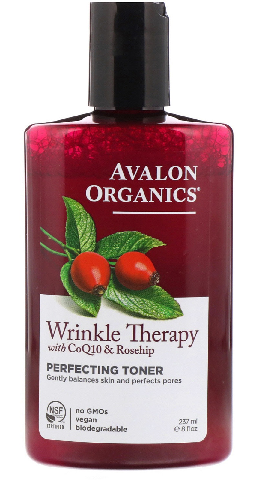 Avalon Organics Wrinkle Therapy, With Coq10 & Rosehip, Perfecting Toner