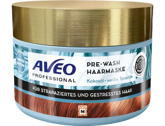 Aveo Professional Pre-Wash Haarmaske Kokosöl Tonerde
