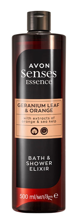 Avon Geranium Leaf & Orange Bath & Shower Elixir