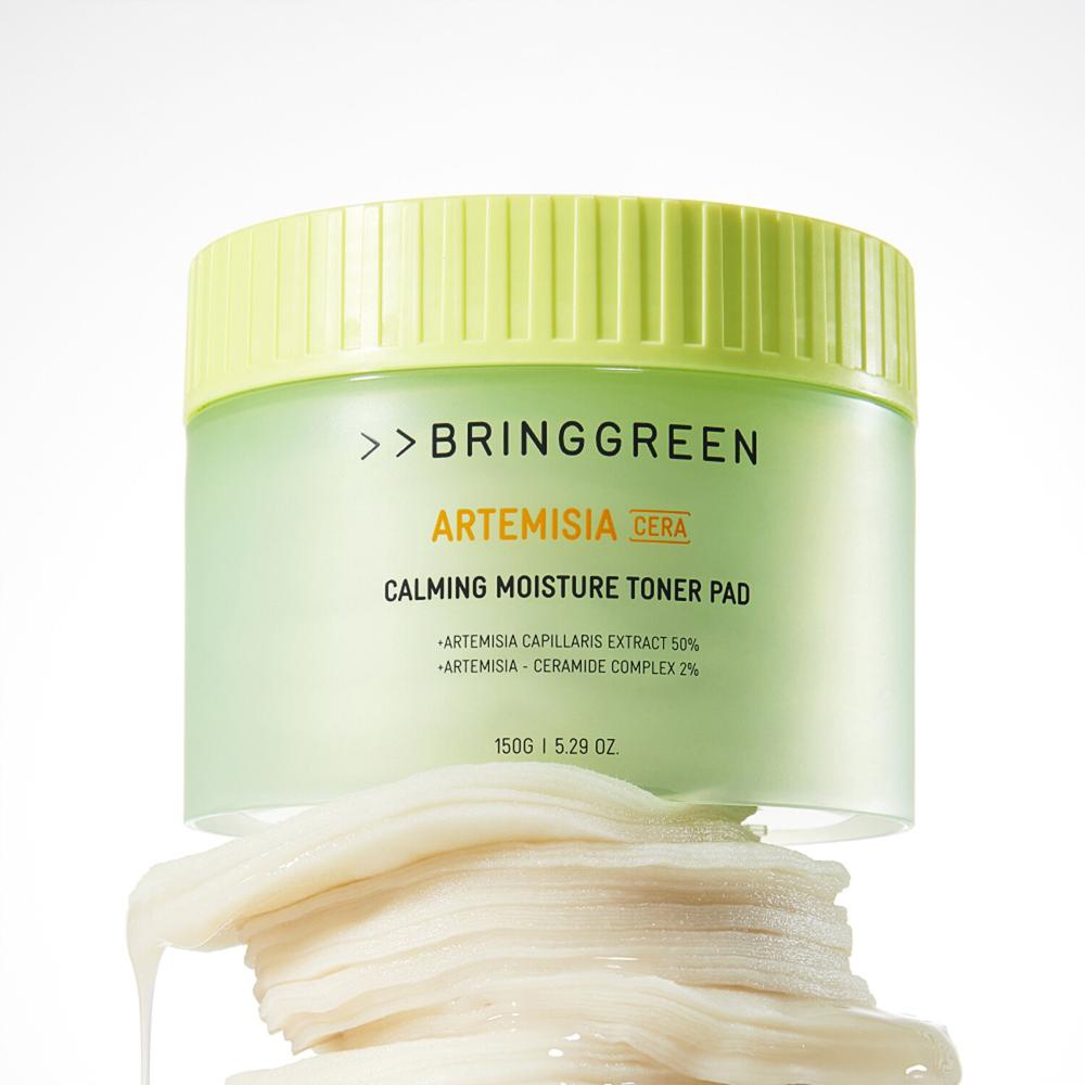 BRINGGREEN Artemisia Cera Calming Moisture Toner Pad