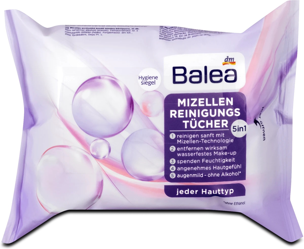 Balea Mizellen Reinigungstücher 5in1
