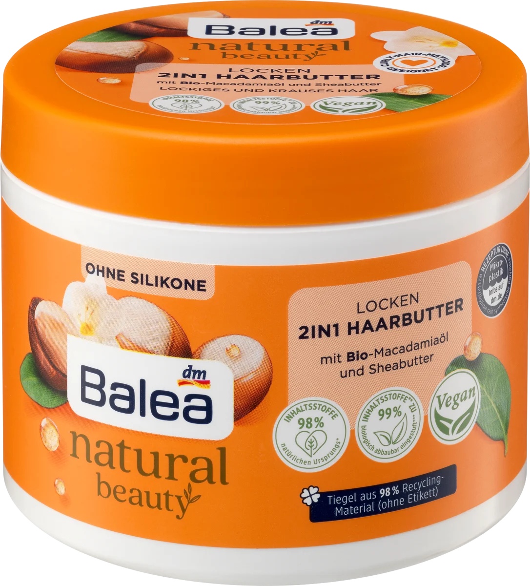 Balea Natural Beauty Locken 2in1 Haarbutter