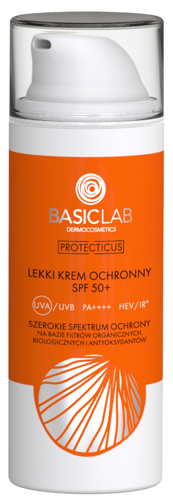 Basiclab Lekki Krem Ochronny SPF50+ Prewencja I Antyoksydacja