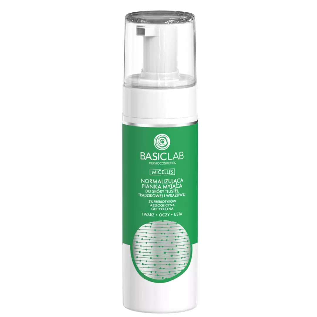 Basiclab Normalising Cleansing Foam For Oily, Acne-prone And Sensitive Skin
