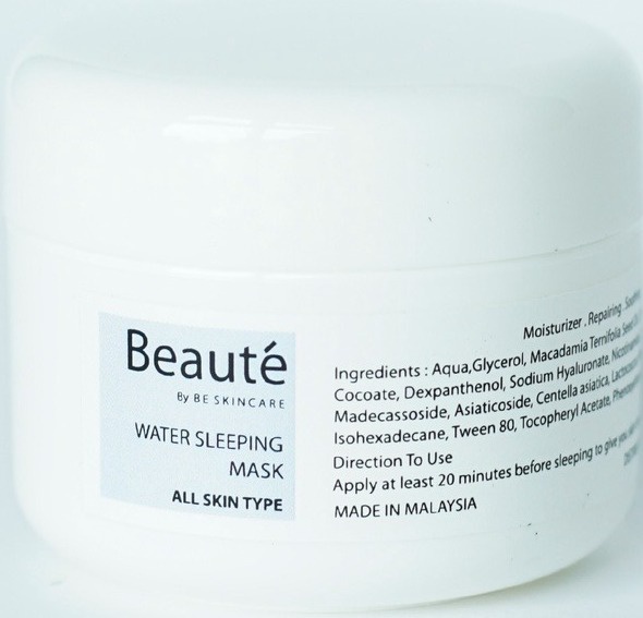 Beauté by Be Skincare Water Sleeping Mask