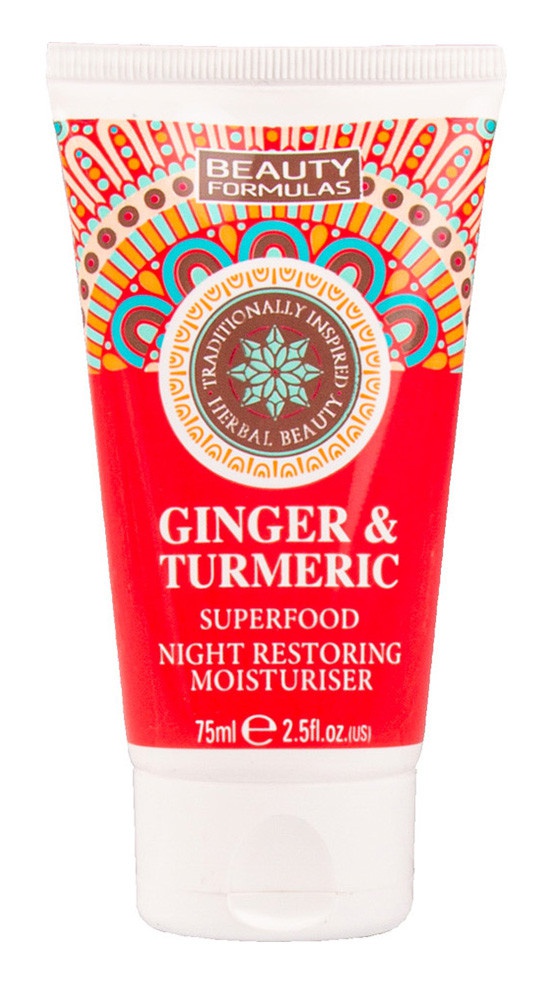 Beauty Formulas Ginger & Turmeric Superfood Night Restoring Moisturizing