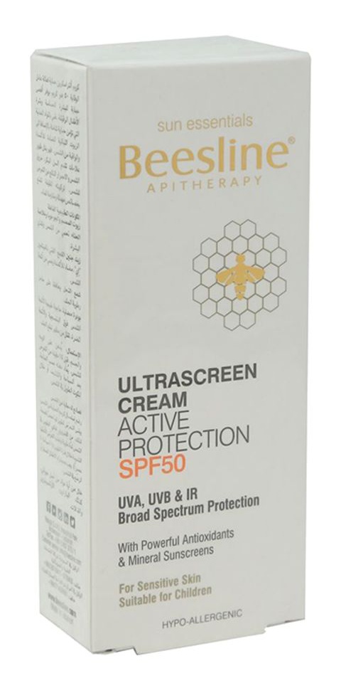 Beesline Apitherapy Ultrascreen Cream Active Protection SPF50