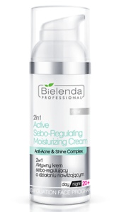 Bielenda Professional 2 In 1 Active Sebo-Regulating Moisturizing Cream Anti-Acne & Shine Complex
