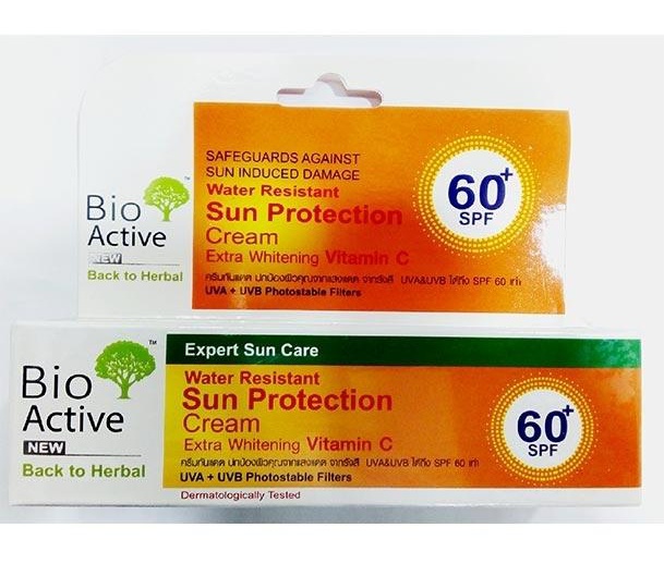 Bio Active Sun Protection Extra Whitening+Vitamin-C Cream SPF 60