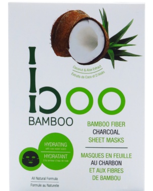 Boo Bamboo Bamboo Fiber Charcoal Sheet Mask