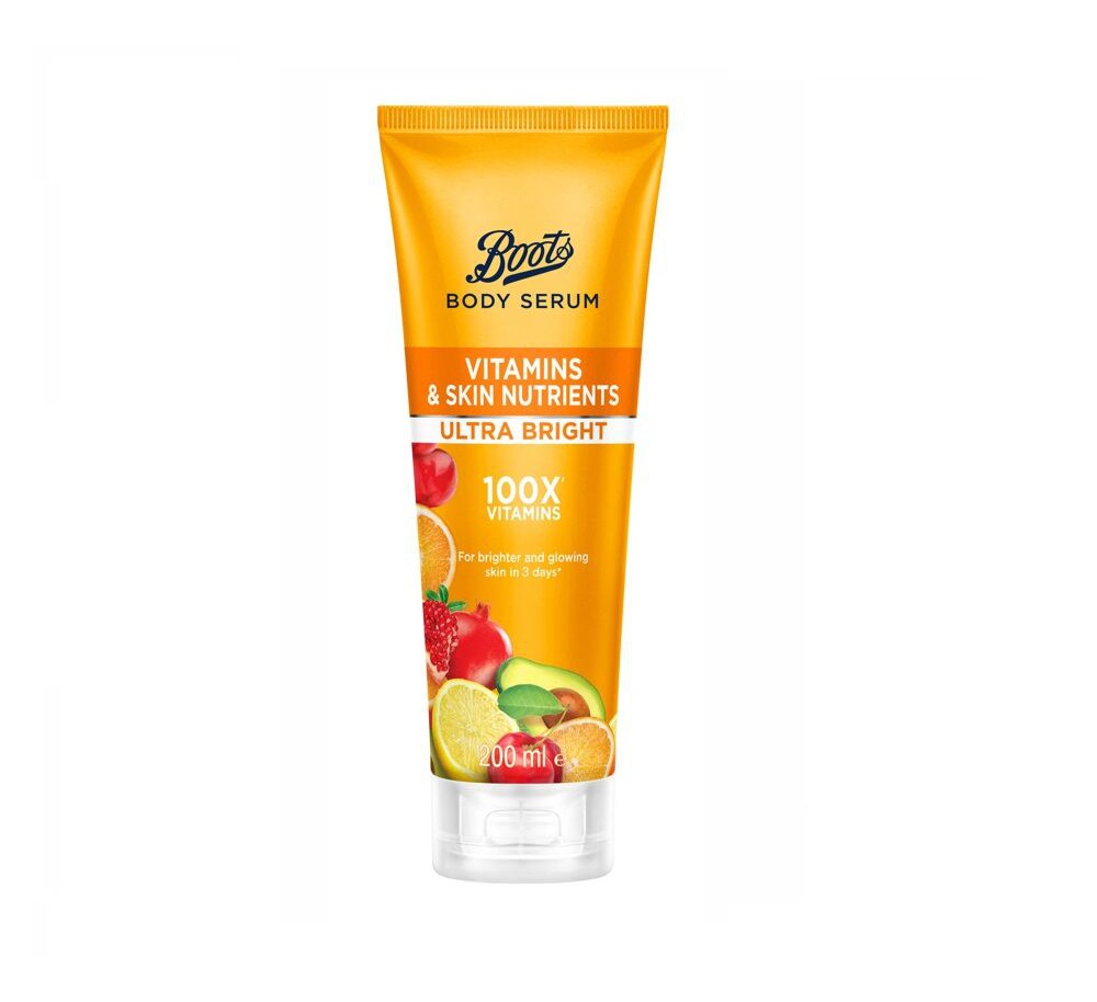 Boots Body Serum Vitamins & Skin Nutrients Ultra Bright
