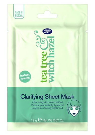 Boots Tea Tree & Witch Hazel Clarifying Sheet Mask
