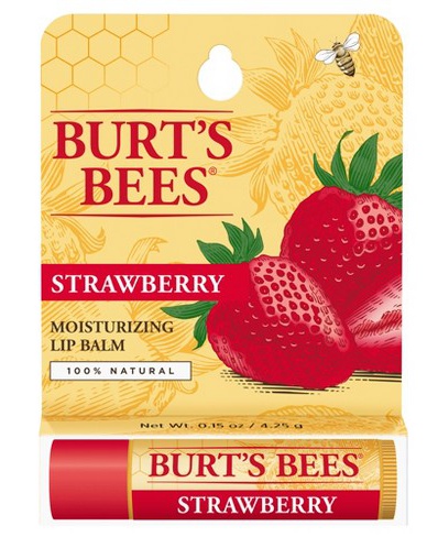 Burt's Bees Strawberry Moisturizing Lip Balm