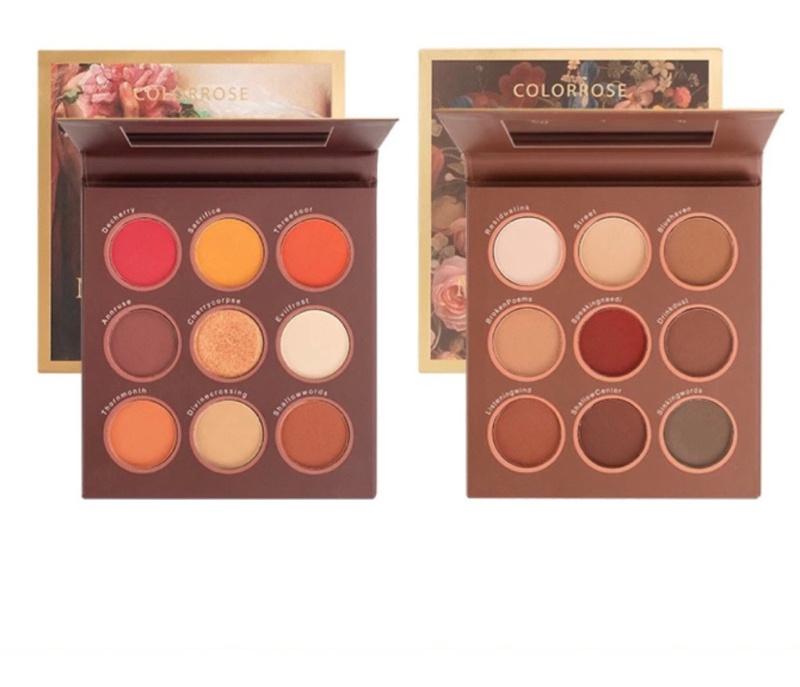 COLORROSE Magic Powder 9 Color Eyeshadow Palette End Crazy Flower Cr-711