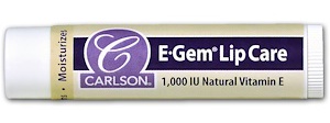 Carlson Labs E Gem, Lip Care, 1000 Iu