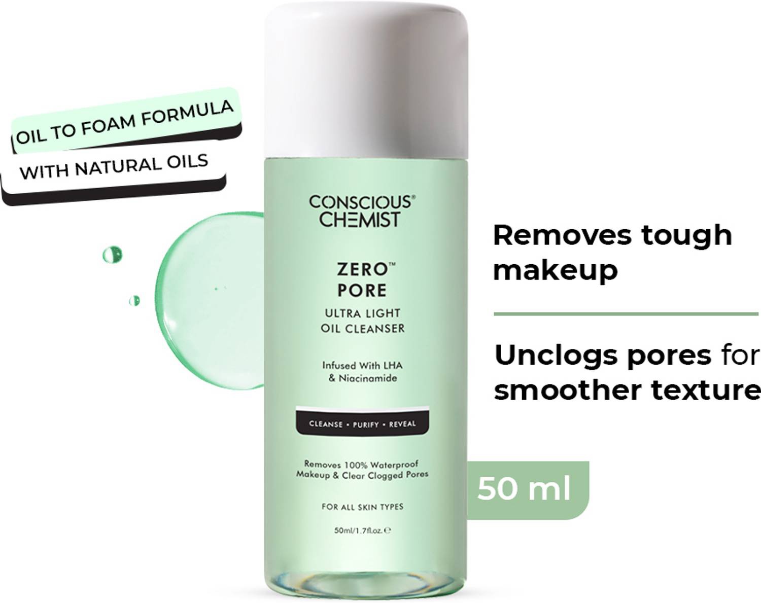 Concious chemist Zero Pore Oil Cleanser