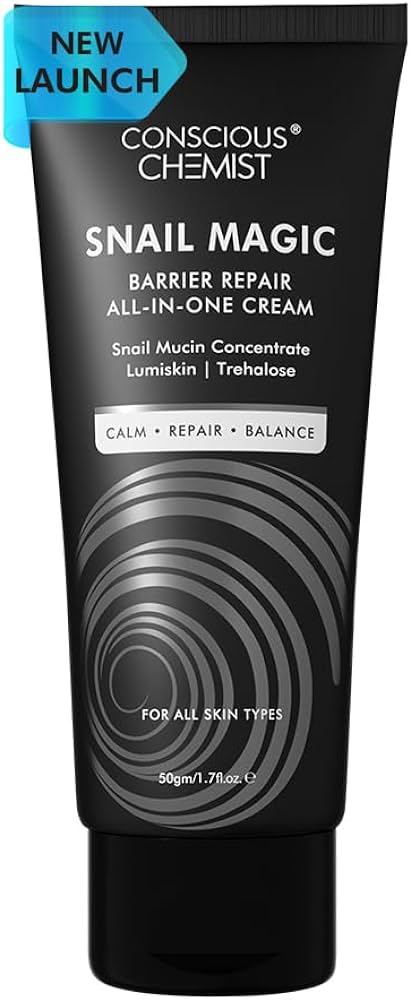 Conscious Chemist Snail Magic Cream | Advanced Barrier Repair | 10% Pure Korean Snail Mucin