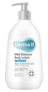 Derma B Mild Moisture Body Cream Fragrance Free