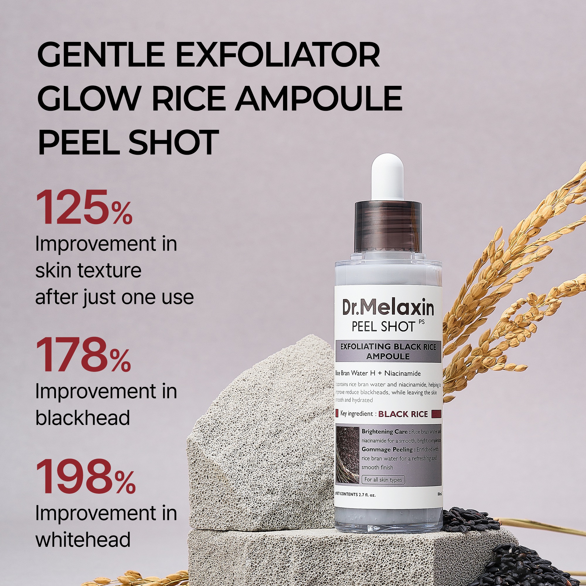 Dr. Melaxin Peel Shot Exfoliant Black Rice