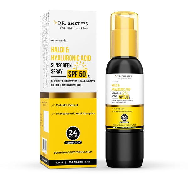 Dr. Sheth's Haldi & Hyaluronic Acid Sunscreen Spray
