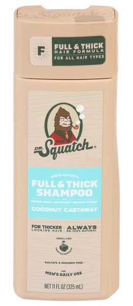 Dr. Squatch Men's Full & Thick Shampoo