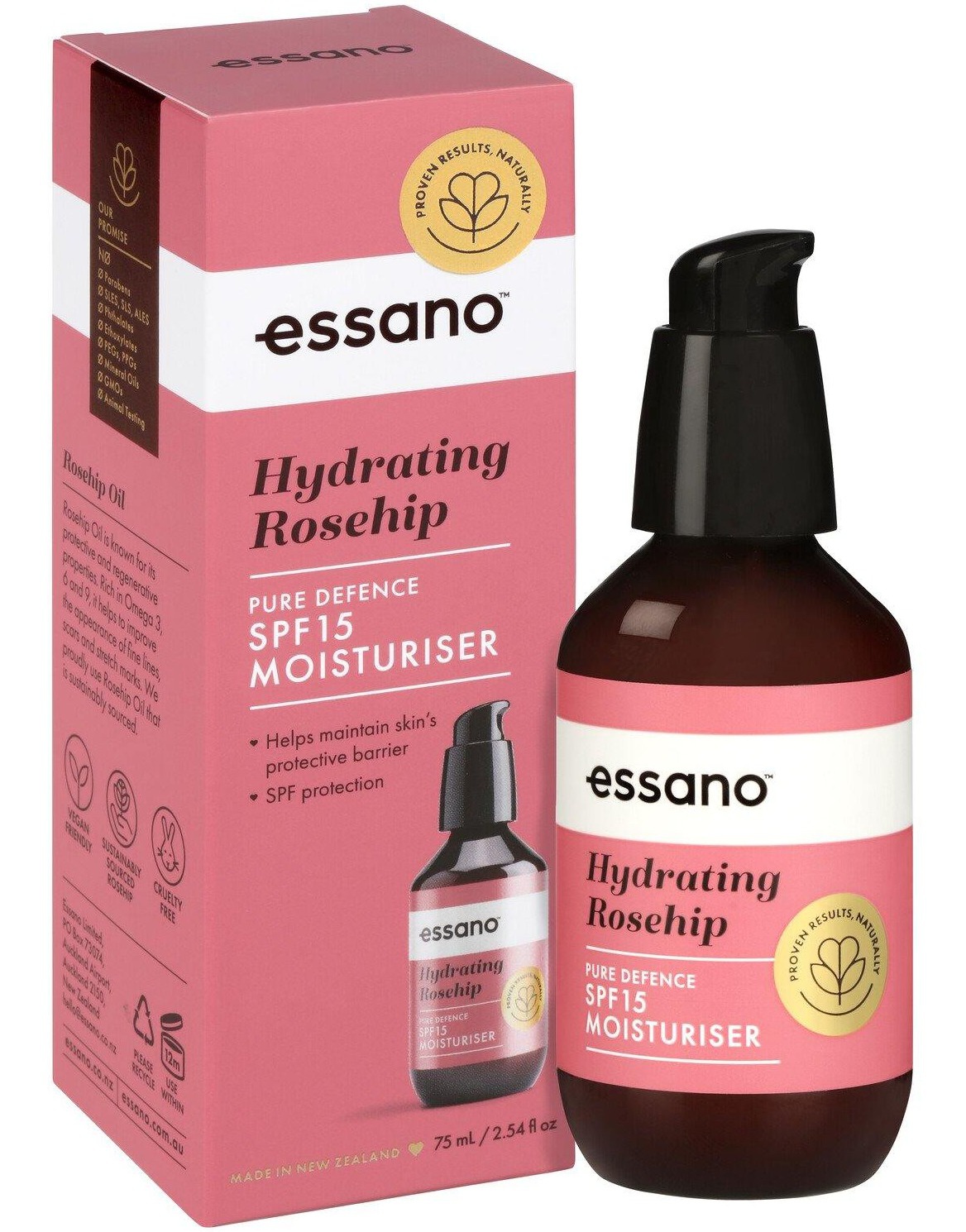 Essano Hydrating Rosehip Pure Defence SPF15 Moisturiser