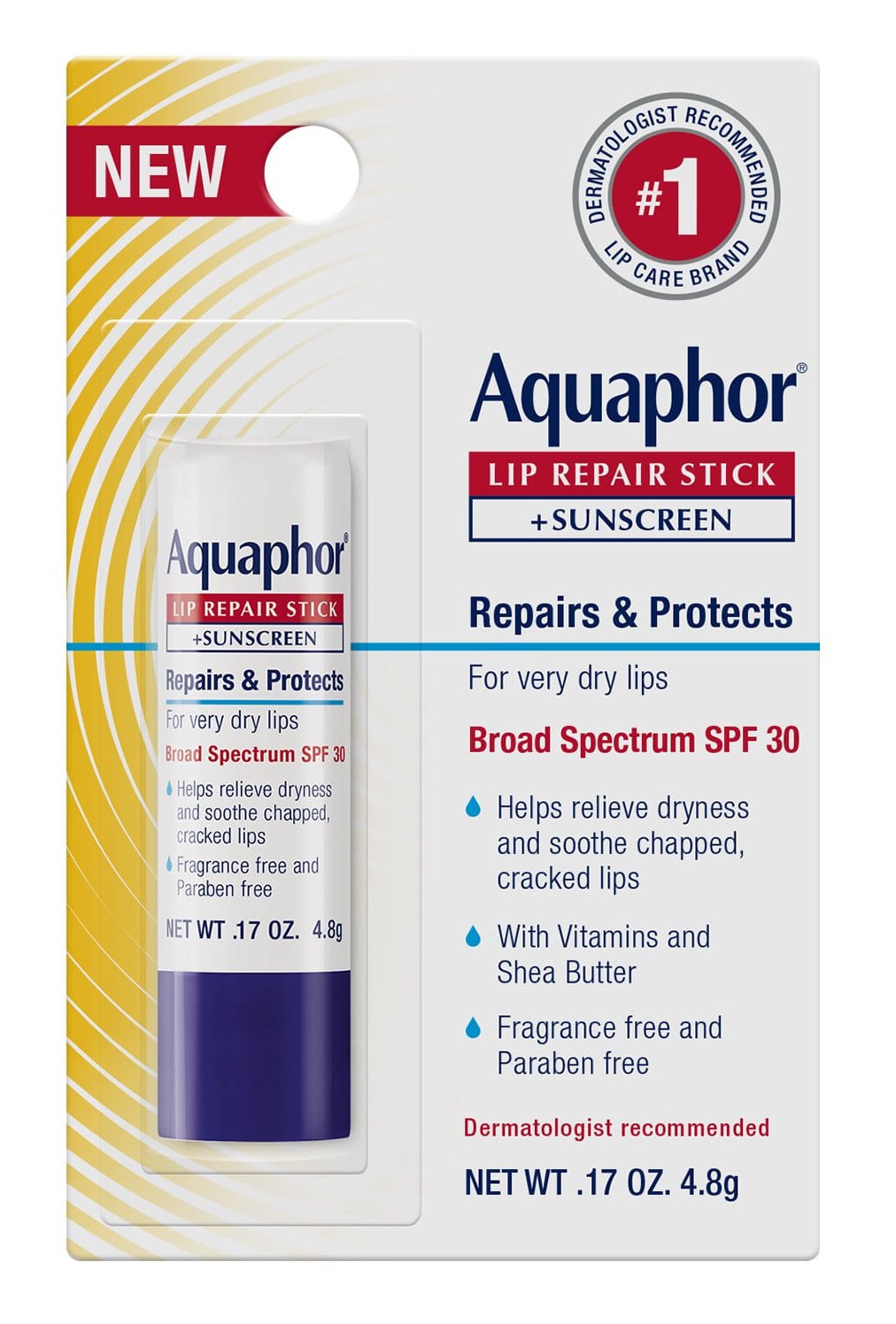 Eucerin Aquaphor Lip Repair Stick For Dry Lips