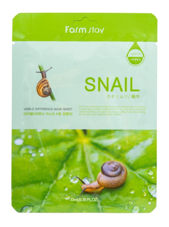 Farm Stay Snail Visible Difference Mask Sheet