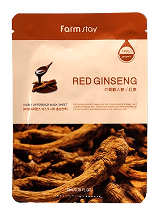 Farm Stay Visible Difference Sheet Mask Red Ginseng