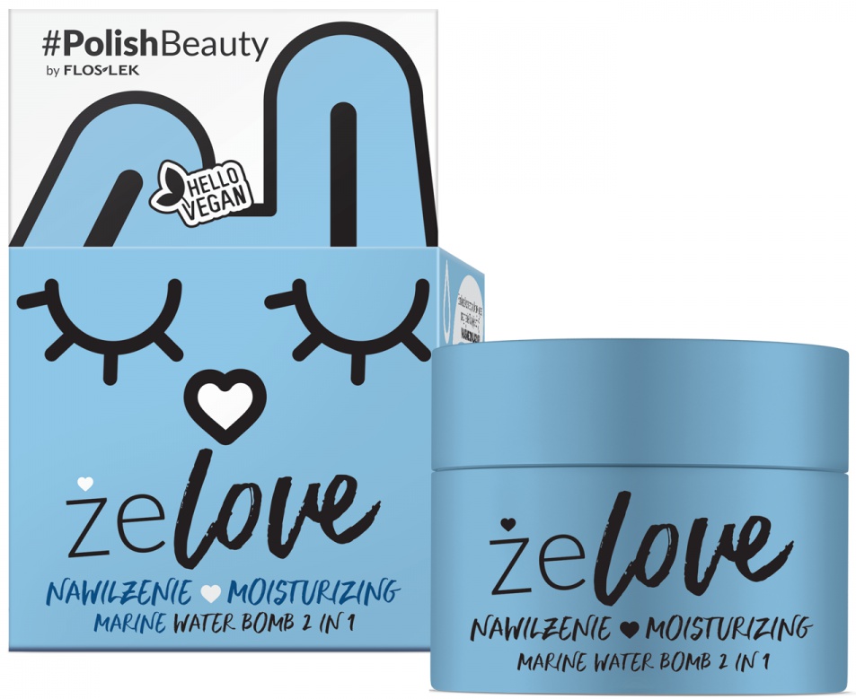 Floslek Żelove Moisturizing Marine Water Bomb 2 In 1