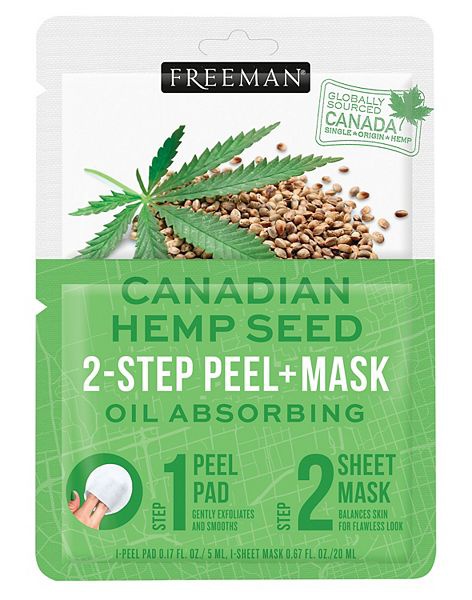 Freeman beauty Hemp Seed 2-Step Peel+Mask