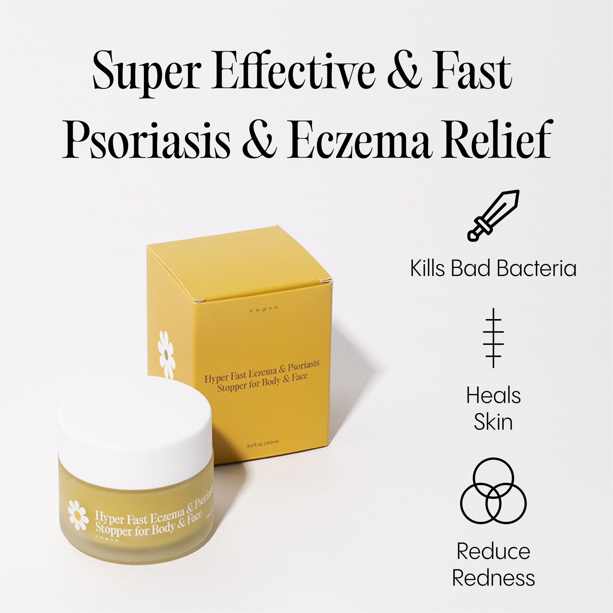 Froyk Hyper Fast Eczema & Psoriasis Stopper For Body & Face