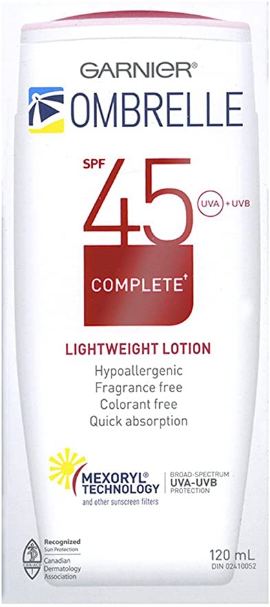Garnier Ombrelle Spf 45 Complete Lightweight Lotion