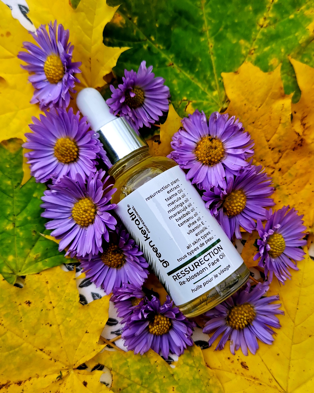 Green Keratin Resurrection Re-Blossom Face Oil