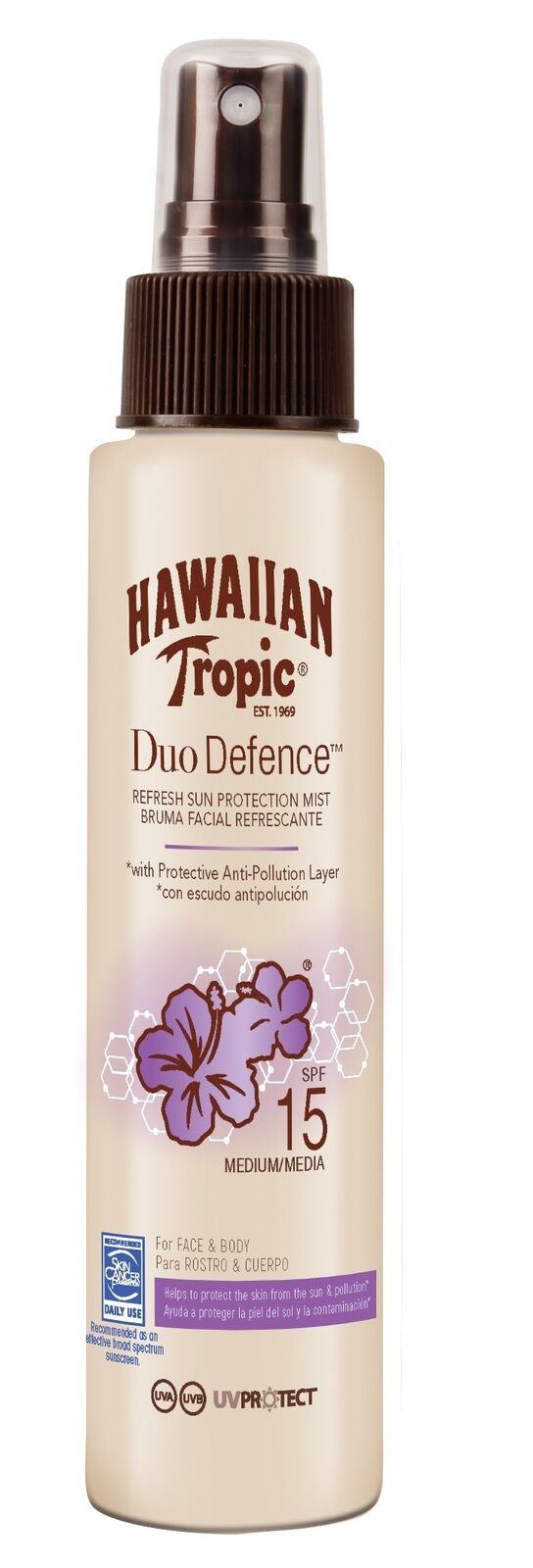 Hawaiian Tropic Duo Defense Refresh Mist SPF 15