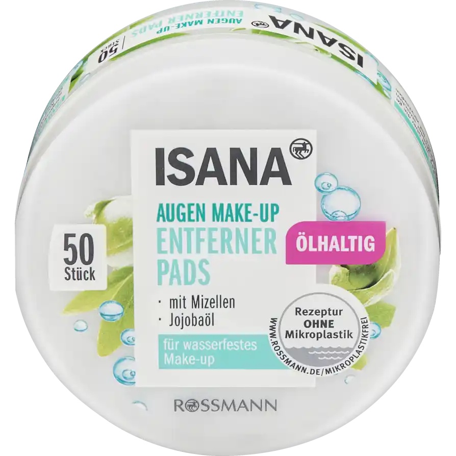 Isana Augen Make-Up Entferner Pads Ölhaltig