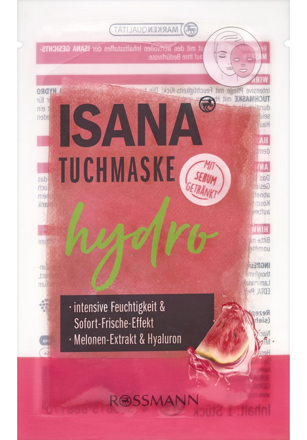Isana Tuchmaske Hydro Melone