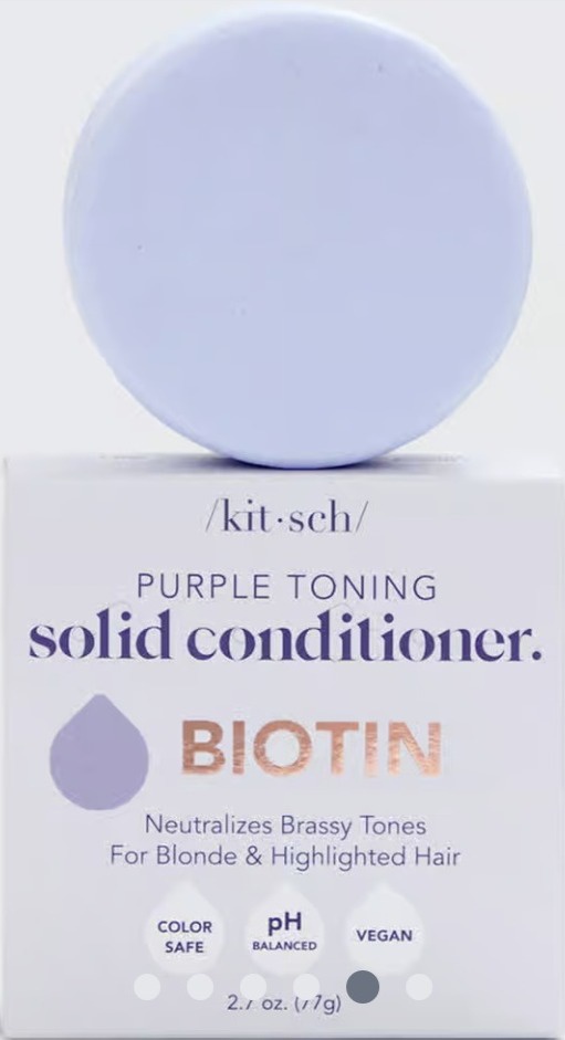 Kitsch Biotin Purple Toning Solid Conditioner Bar