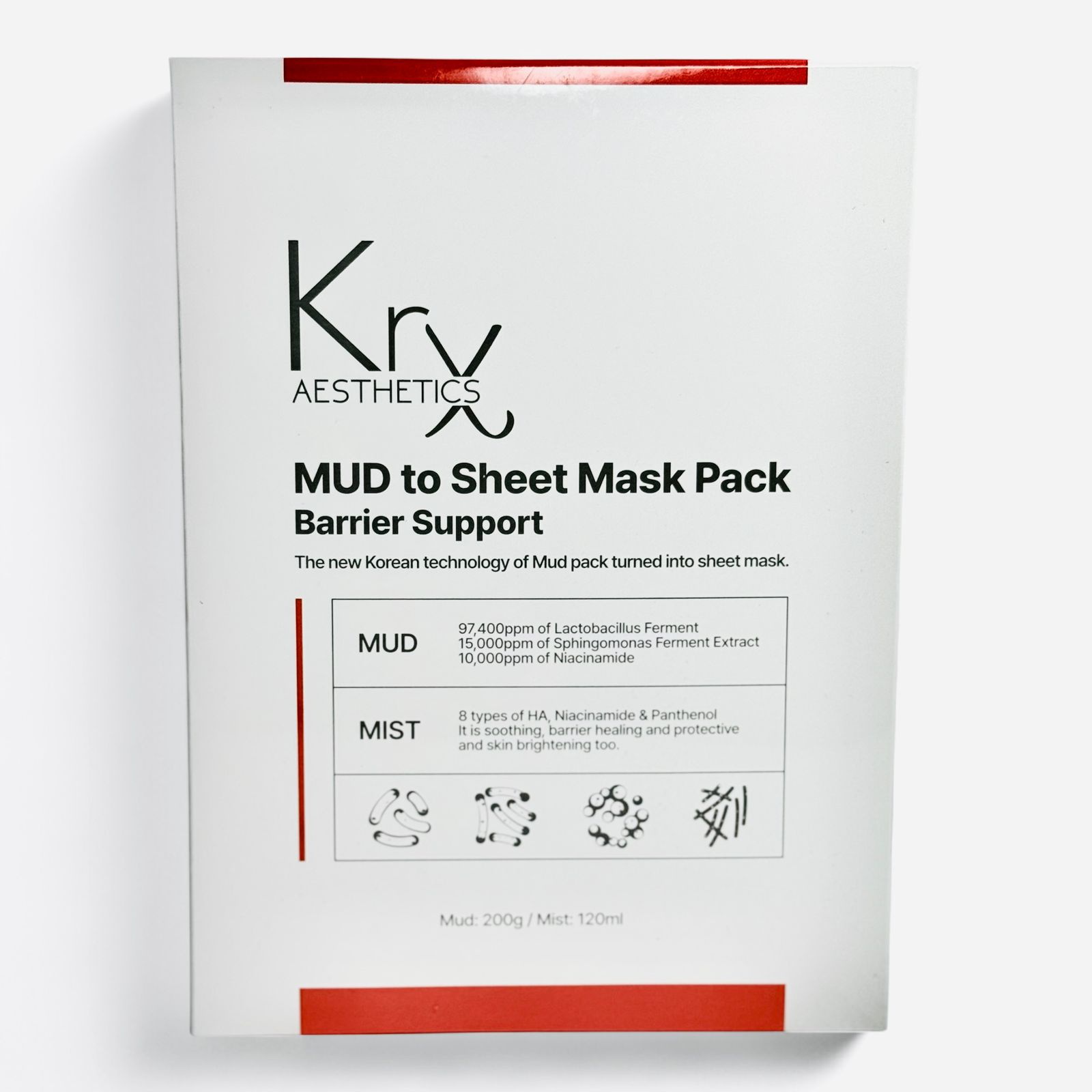 KrX Aesthetics Mud To Sheet Mask Mud