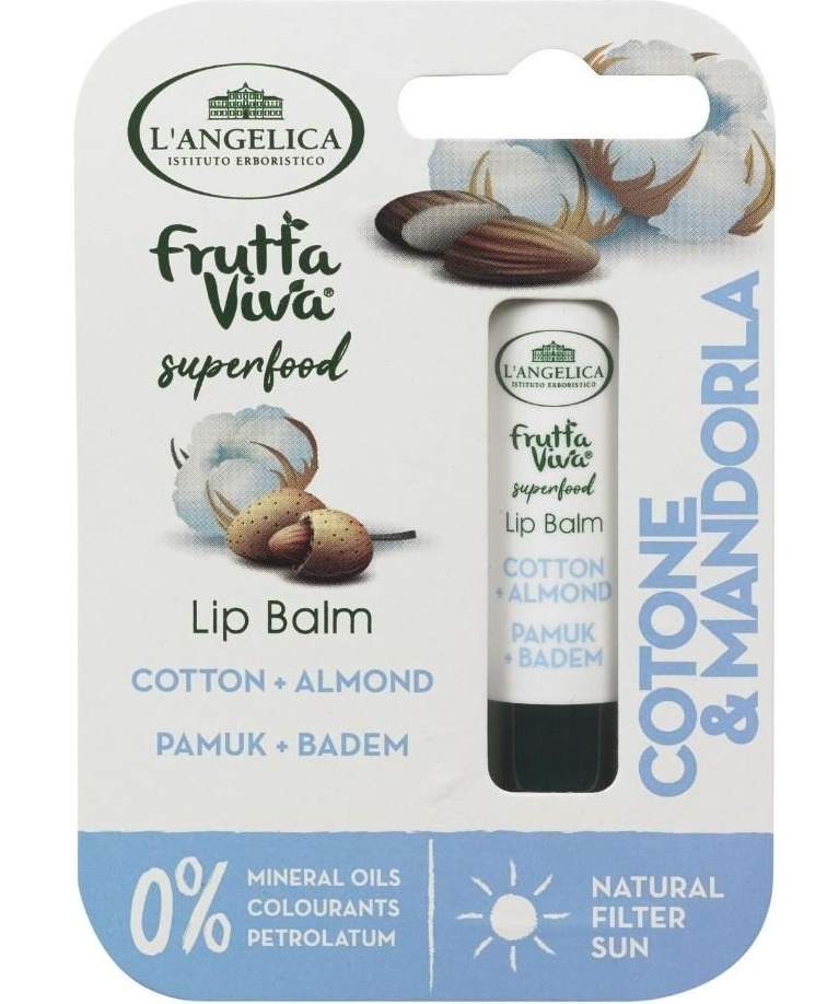 L’Angelica Lip Balm Cotton + Almond