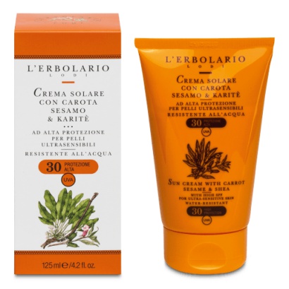 L'Erbolario Crema Solare Con Carota Spf 30